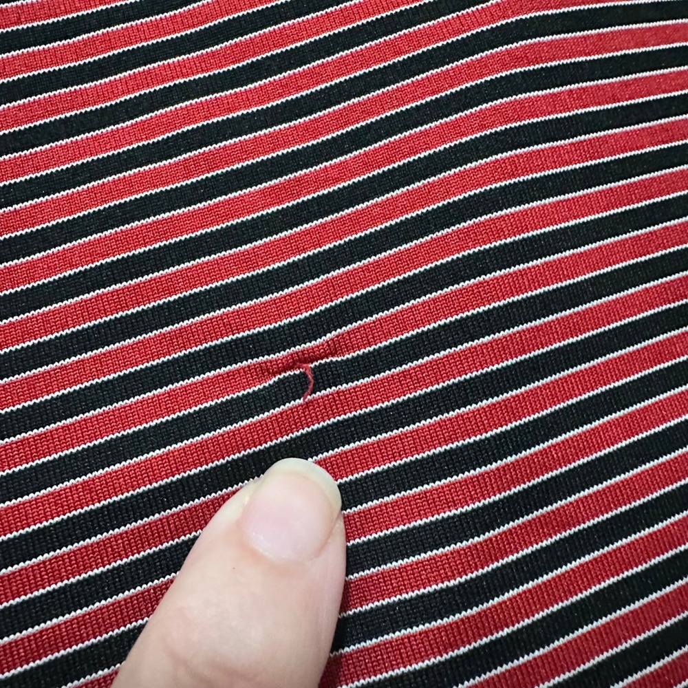 GREG NORMAN | Men's Red Black Stripe Athletic Golf Fish Polo Shirt, XXL/ 2XL - Picture 6 of 9